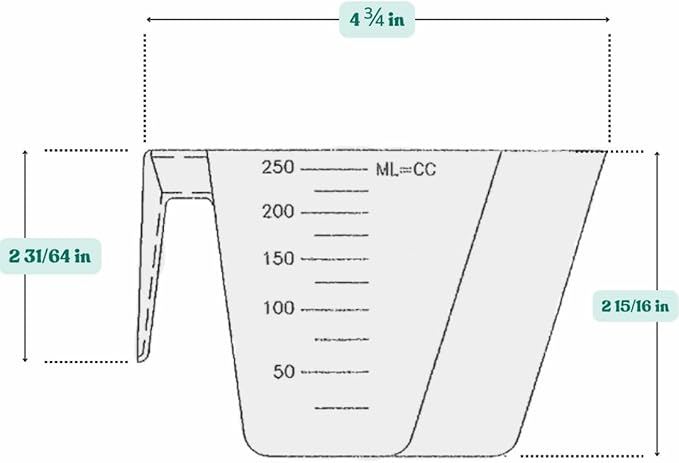 1 Cup (8 Oz. | 250 mL) Scoop for Measuring Coffee, Pet Food, Grains, Protein, Spices and Other Dry Goods (Pack of 25)