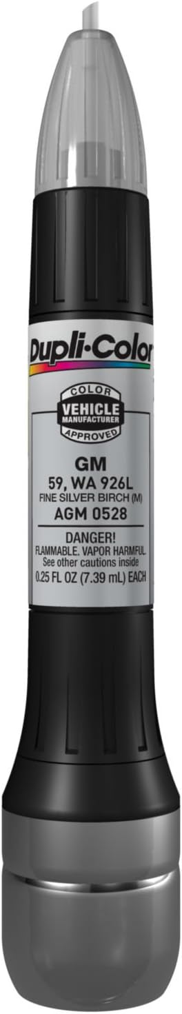 Dupli-Color AGM0528 Scratch Fix All-In-1 Exact-Match Automotive Touch-Up Paint – General Motors Fine Silver Birch – Paint Pen, 0.5 Fl Oz (Pack of 1)