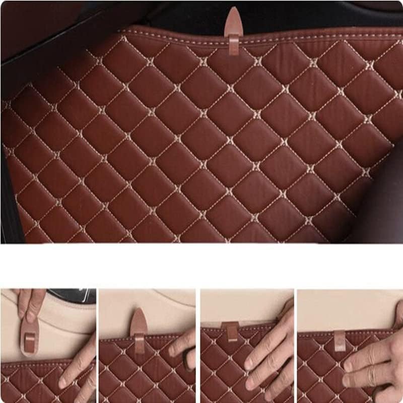 Custom All-Weather Protection Luxury Leather Floor Mats for Cars SUVs Trucks According Anti-Slip Leather Floor mats ﻿ (Black)