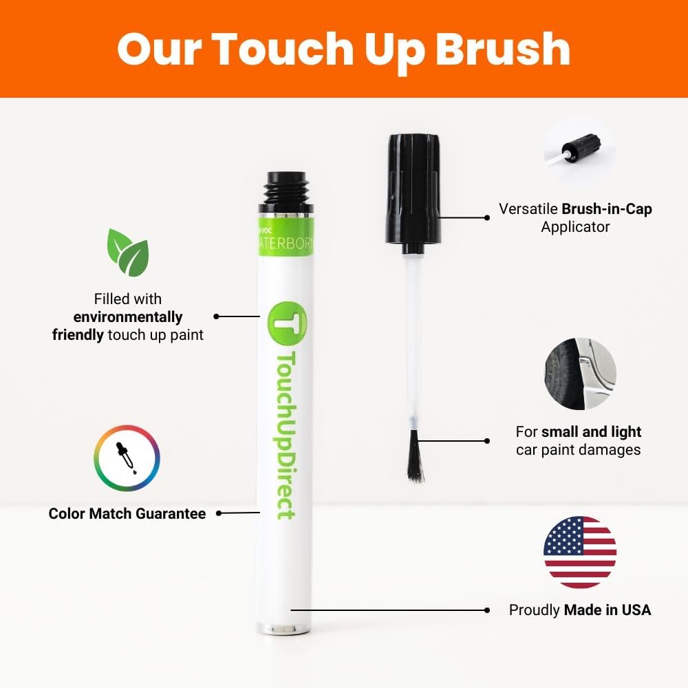 TouchUpDirect 795 Ocean Gem Compatible with Toyota Exact Match Touch Up Paint Brush - Platinum Kit