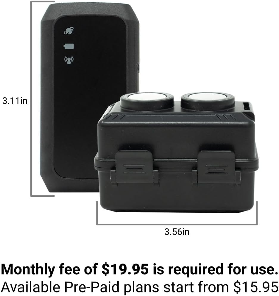 Optimus 3.0 GPS Tracker - Over 1 Month Battery - with Heavy Duty Waterproof Case and Powerful Magnets for Vehicles and Assets