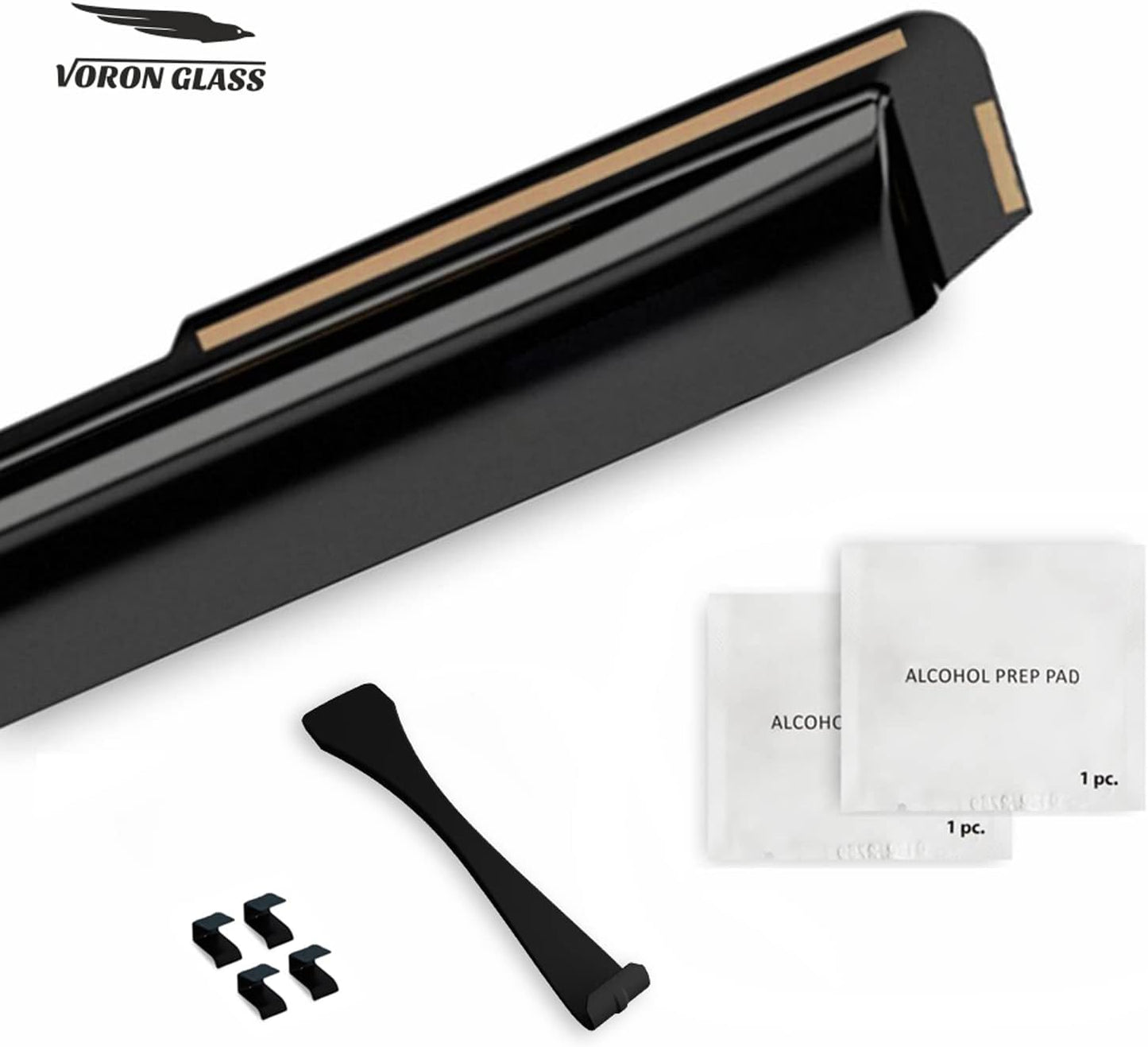 Voron Glass in-Channel Extra Durable Rain Guards for GMC Terrain 2018-2024, Window Deflectors, Vent Window Visors, 4 Pieces - 200255