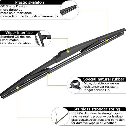 AUTOBOO 26"+18" Windshield Wipers with 14" Rear Wiper Blade Replacement for Jeep Cherokee 2022 2021 2020 2019 2018 2017 2016 2015 2014 - Original Factory Quality (Pack of 3)