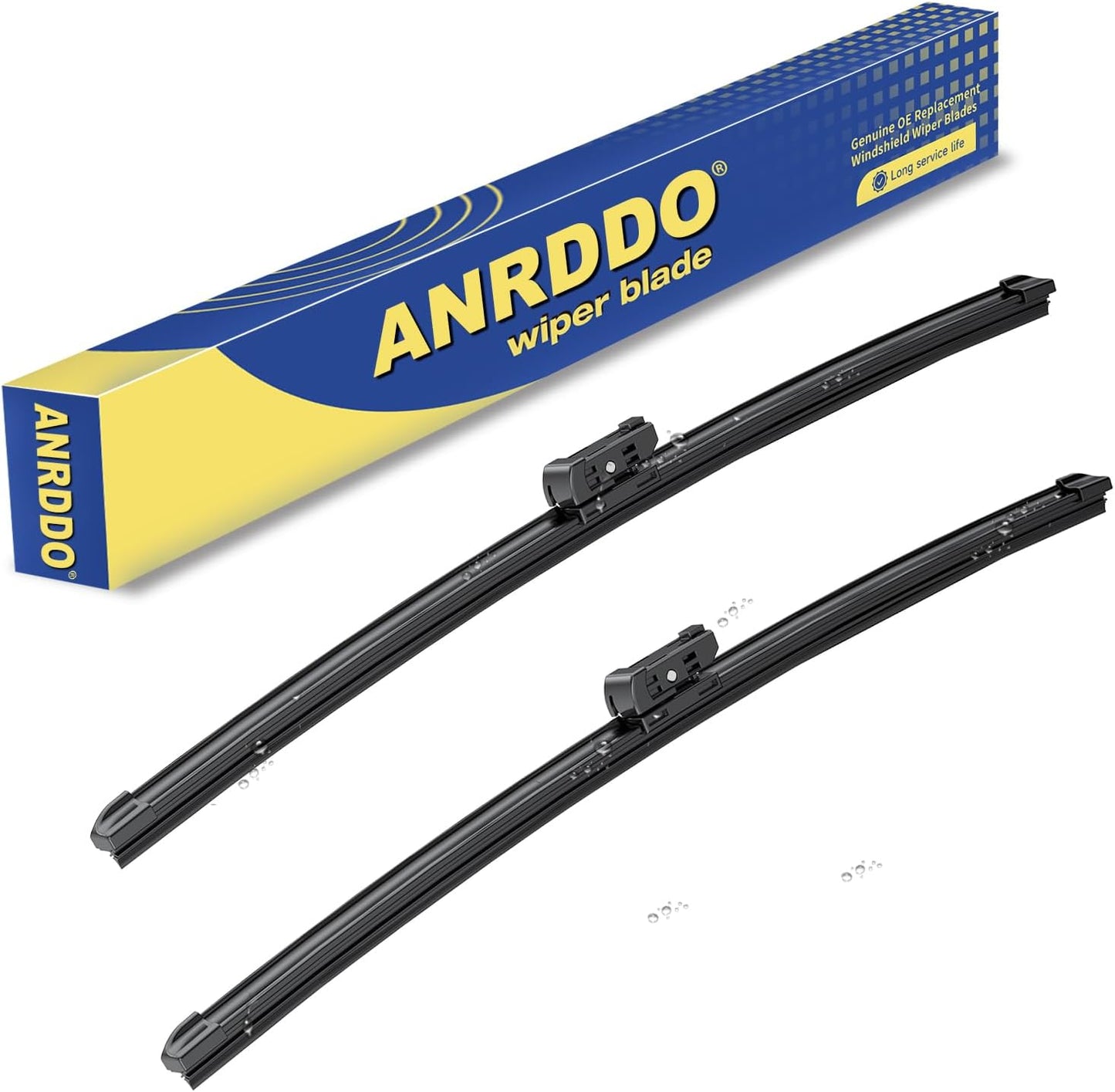 2 wipers Replacement For 2012 2013 2014 2015 2016 2017 2018 Tesla Model S Original Equipment Replacement Windshield Wiper Blades Set - 28"+18" (Set of 2) Top Lock