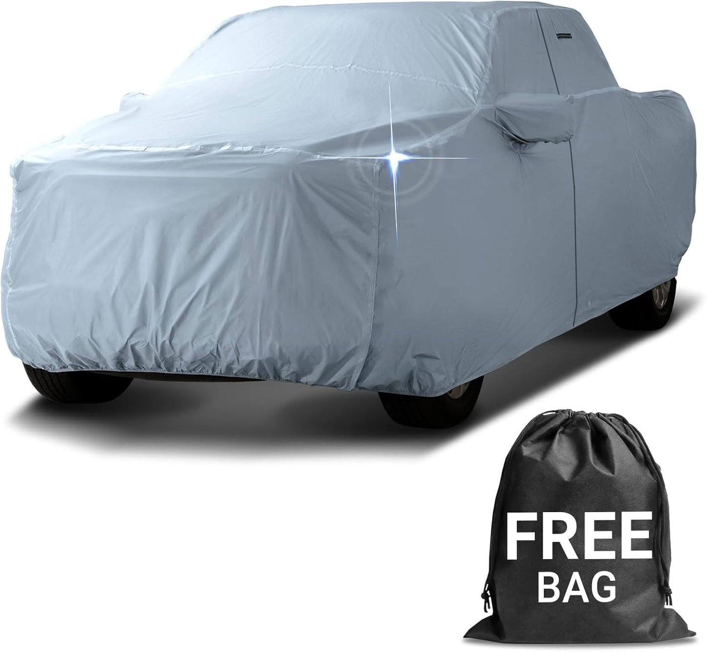 iCarCover Fits 2020-2023 Crew Cab, 5.7 ft Short Bed RAM 1500 TRX Truck Cover Automobiles Form-Fit Padded Full Exterior Waterproof Automobiles Protection Covers