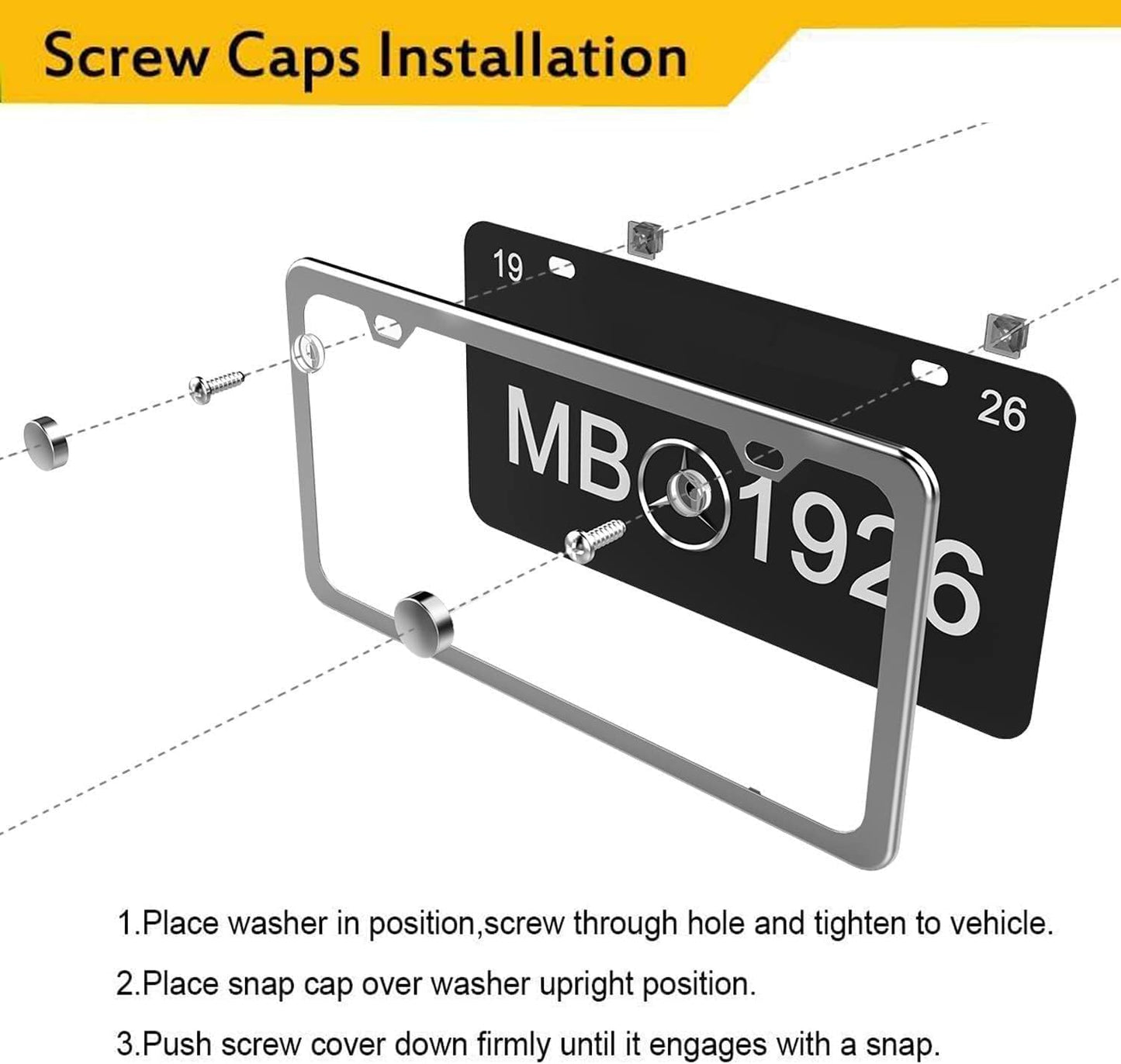 Halloween Ghost Skull Floral License Plate Frame Colorful Flowers Stainless Steel Steel License Plate Holder Auto Parts Decoration with Screws License Plate Holder 12x6 Inch Car Accessories