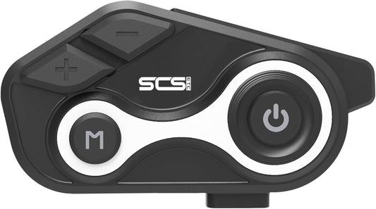Motorcycle Bluetooth Intercom Helmet Headset with Music Sharing, Earphones for 2 Riders up to 1000M Communication, Waterproof IP67 with Handsfree, Stereo Music, GPS & 2 Mic Options, 1 Pac