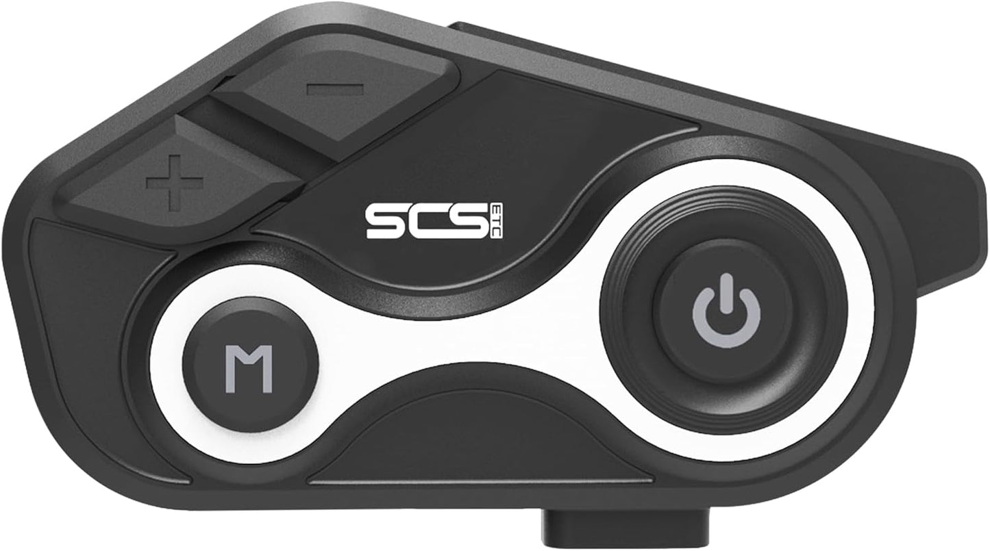 Motorcycle Bluetooth Intercom 1000m 2 Riders Motorbike Helmet Communication System Headset Universal Wireless Interphone (Waterproof/Handsfree/Stereo Music/GPS/FM/2 Pack)