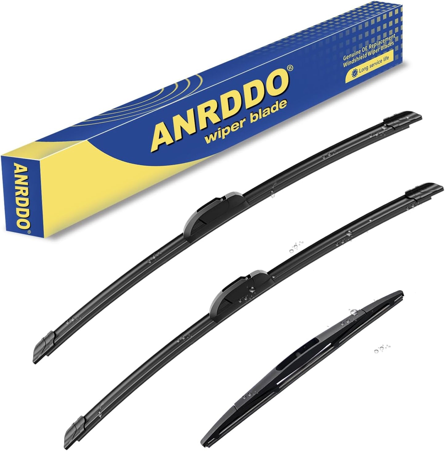 3 wipers Replacement For Subaru Outback Legacy 2010-2014 Nissan Murano 2003-2007 Windshield Wiper Blades Original Equipment Replacement - 26"+19"+14" (Set of 3) U/J HOOK