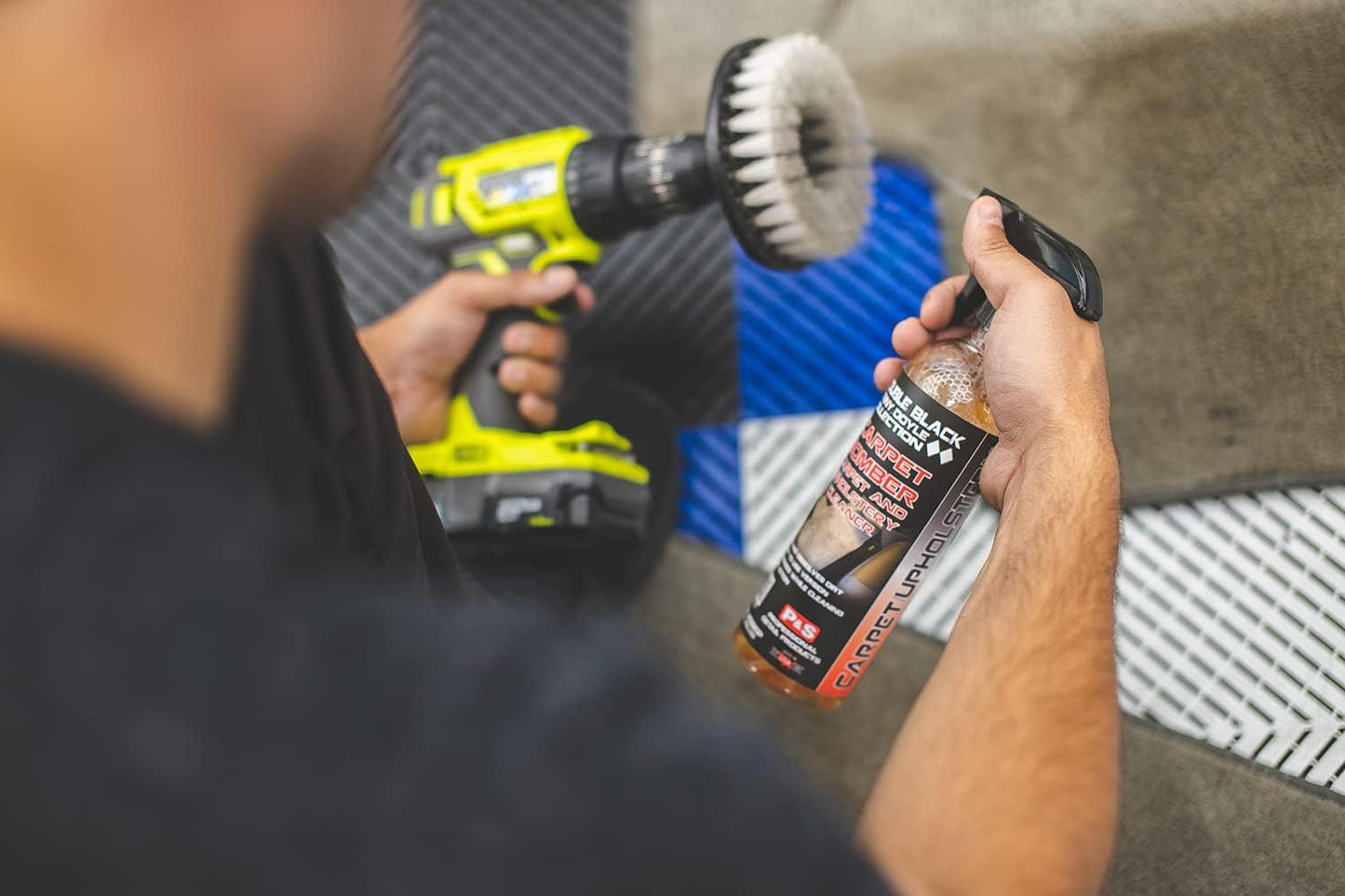 P & S PROFESSIONAL DETAIL PRODUCTS Carpet Bomber – Professional Upholstery Cleaner, Citrus-Based Formula, Removes Grease, Dirt & Odors, Highly Dilutable, Safe for Engines & Wheel Wells - 1 Gallon