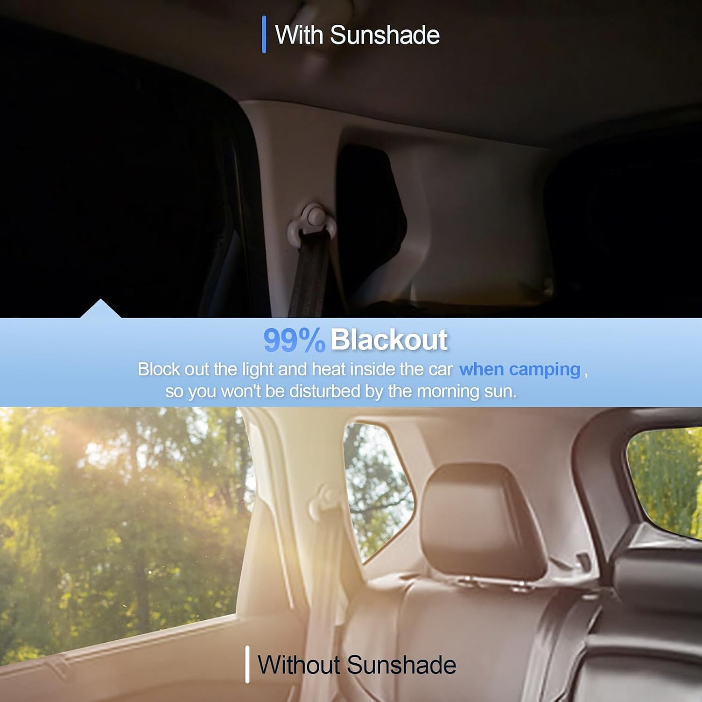 8pcs Car Window Shades for Toyota Camry 2025 Accessories,Windshield Side Rear Full Sunshade,Sun Visor UV Blocking, Privacy Protection and Blackout for Camping Outdoor