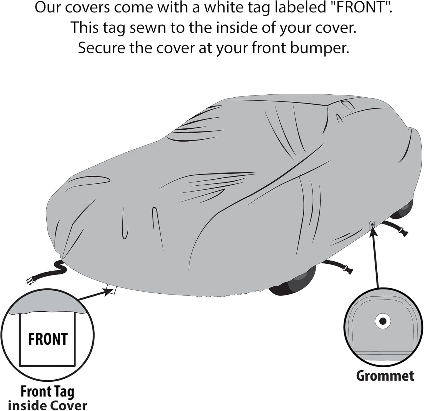 5 Layer Car Cover for Cadillac Series 65 1937-1940, Semi Custom Fit Full Coverage Pollution, Dust, Sun, Snow, Rain, Hail All Weather Protection, Breathable
