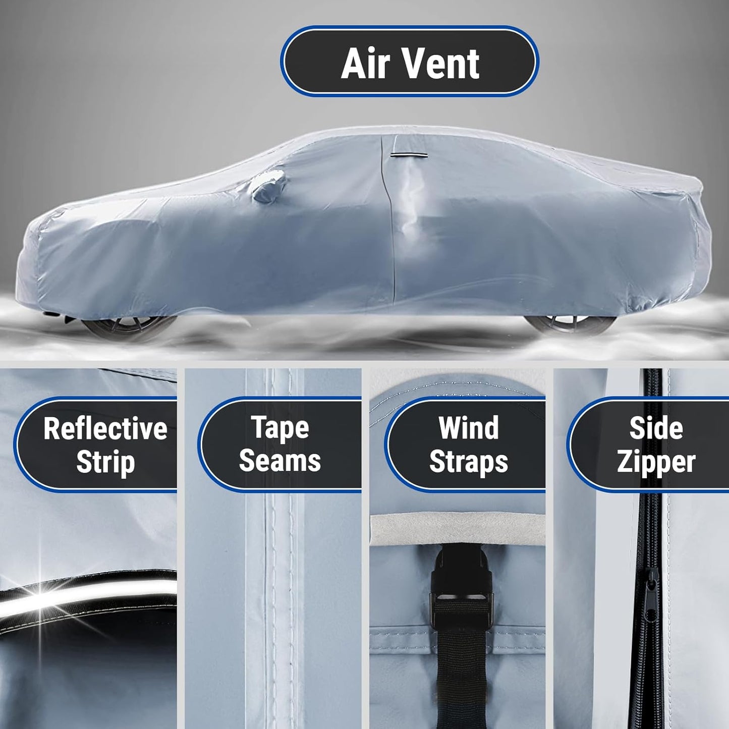 iCarCover Premium Car Cover for 1992-1998 Buick Skylark Heavy Duty Waterproof All-Weather Automobiles Custom Fit Indoor Outdoor UV Snow Protection Covers with Straps and Bag