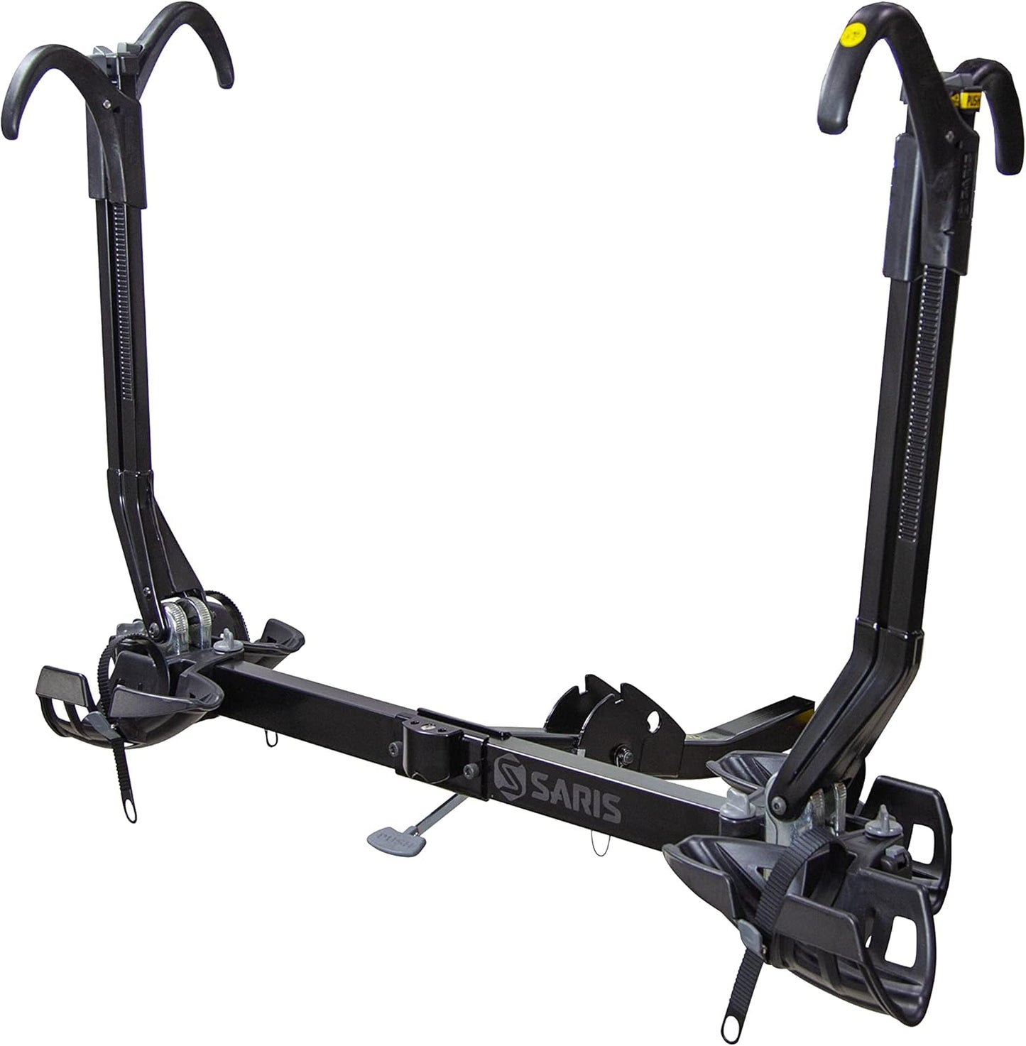 Saris SuperClamp EX 2-Bike HD Hitch Rack – RV Compatible, Lightweight Platform Bike Carrier for SUV, Truck, RV– Tilting Design, Secure Wheel Clamping, Fits Road, Mountain, E-Bikes – 2" Hitch Receiver