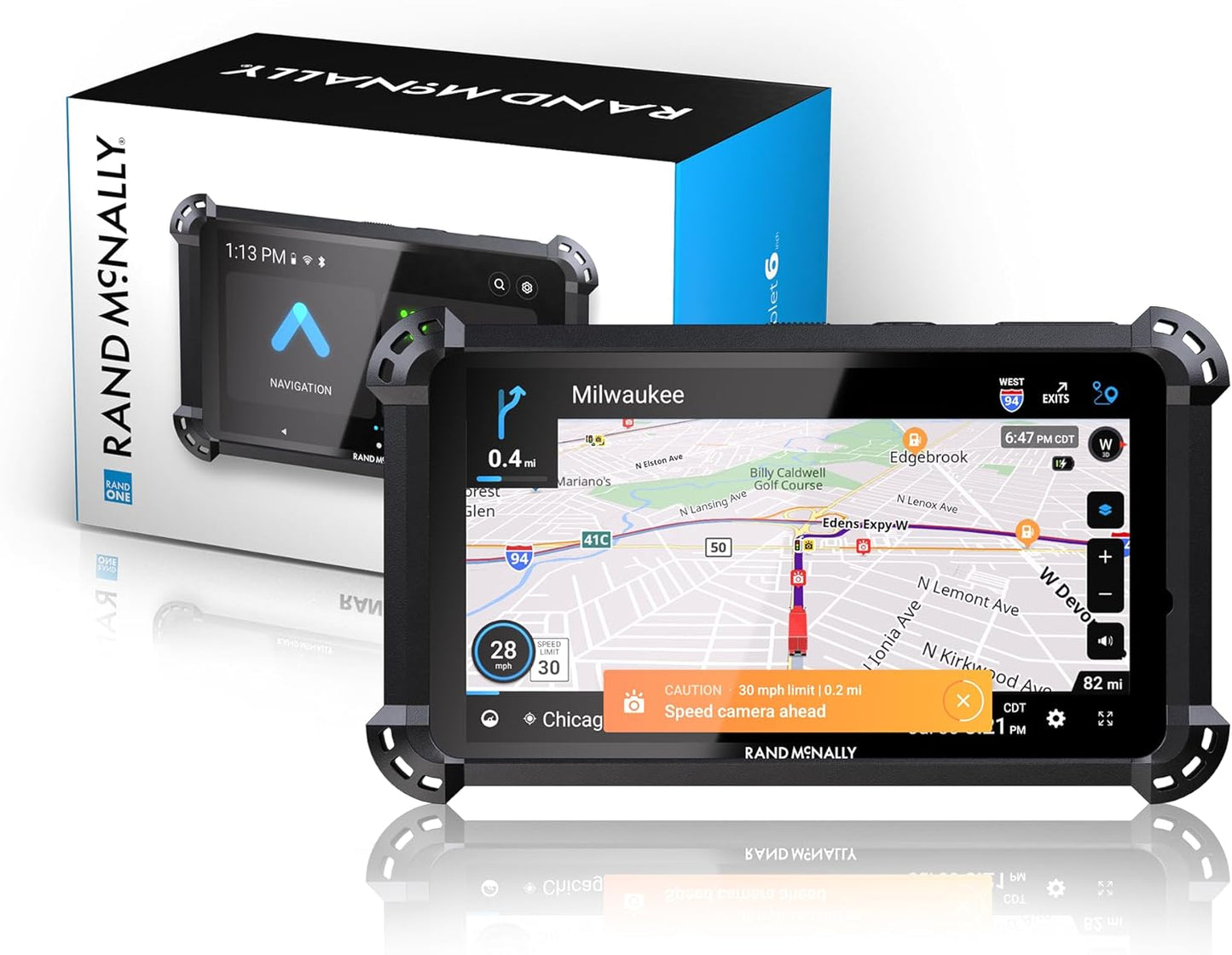 Rand McNally RANDTAB6 6-inch GPS Truck Navigator with Industry's Best Custom Trucking Routes, Rand Navigation 2.0 with 2025 Maps