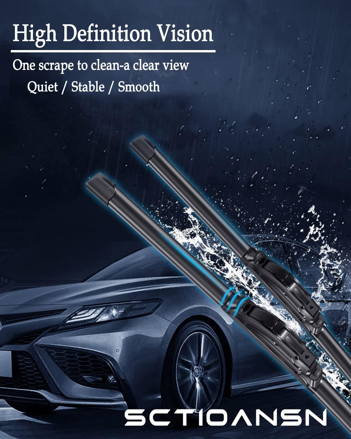 3 Wipers Set for Mazda CX-3 2016 2017 2018 2019 2020 2021, Original Equipment Replacement Windshield Wiper Front 22"+19" with 10 Inch Rear Wiper Blade (Pack of 3) J- HOOK