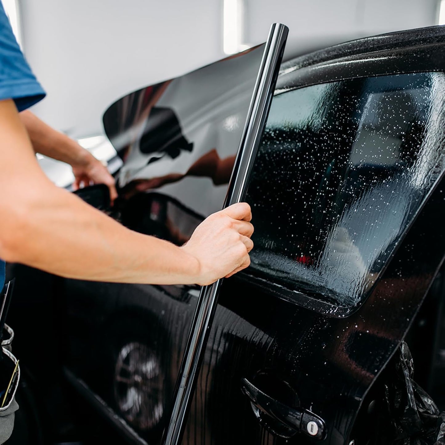 Nano Ceramic Window Tint Film for Cars - 2 Ply Scratch Resistant with Heat Control and UV/IR Rejection (70% VLT, 40inx100ft), OWFCR-10006