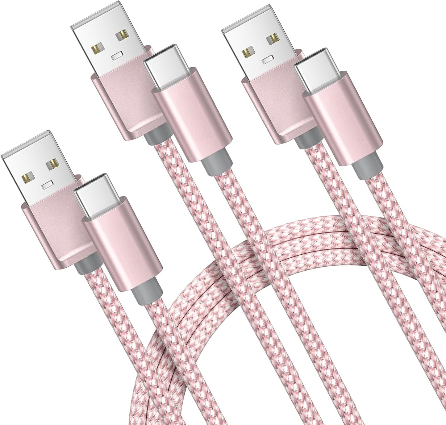 Basesailor USB Type C Charger Cable 3 Pack 3.3/6.6/10FT,Charging Cord for iPhone 16 16e 15 Pro Max,Samsung Galaxy A10E A55 A54 A53 A70 A72 A73 A42,S25 S24 S23 S22 Plus