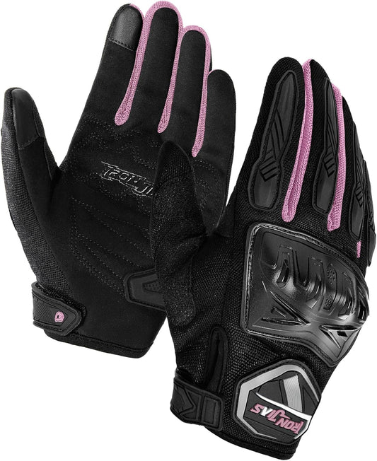 BORLENI Motorcycle Riding Gloves Touch Screen Full Finger Glove Motocross Road Racing Bike Outdoor Sports for Women Men