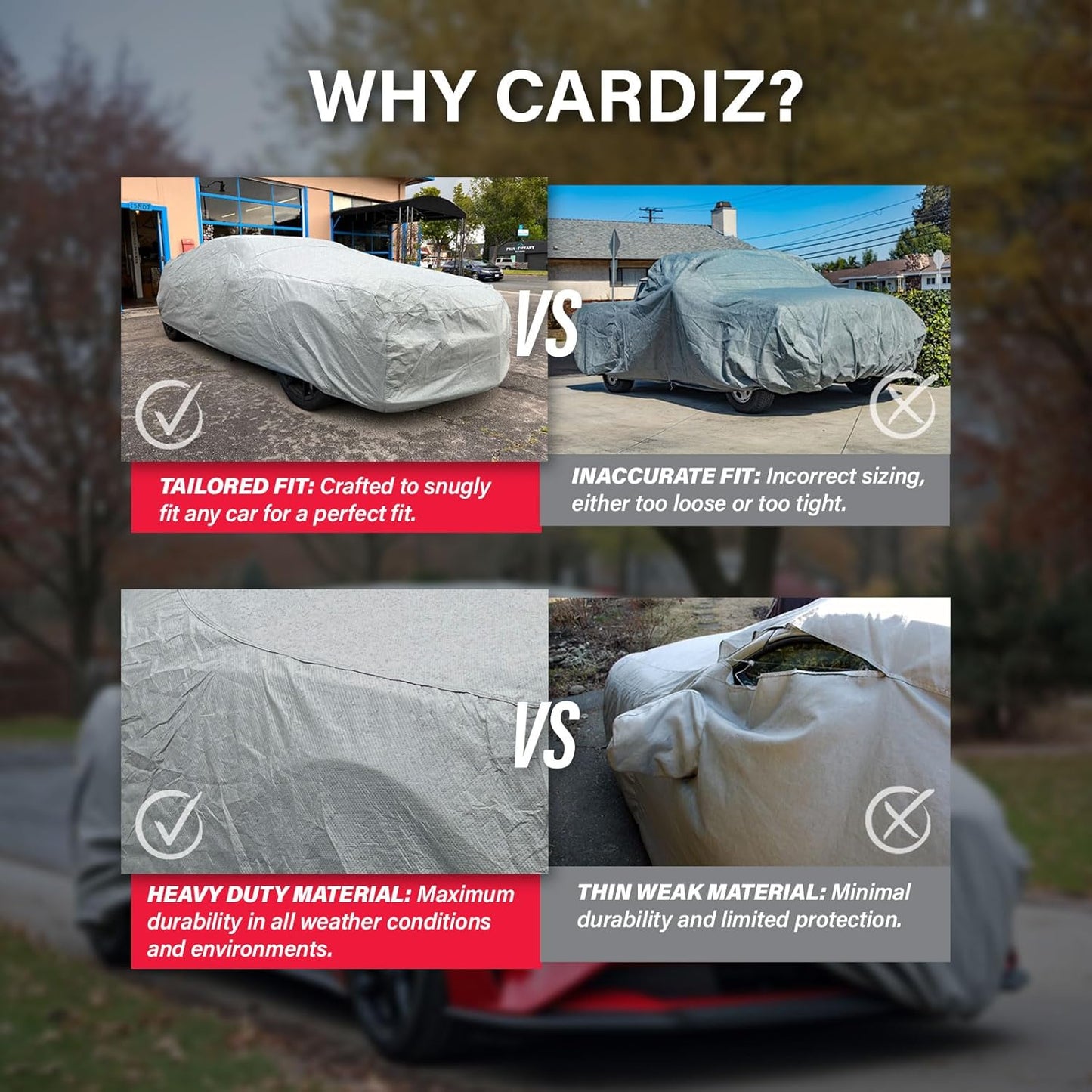 Supreme Full Car Cover - Semi Custom Fit for K5 Blazer 1969-1972 SUV 2-Door | All-Weather Protection: Waterproof, Dustproof, Windproof, UV-Resistant | Includes Accessories