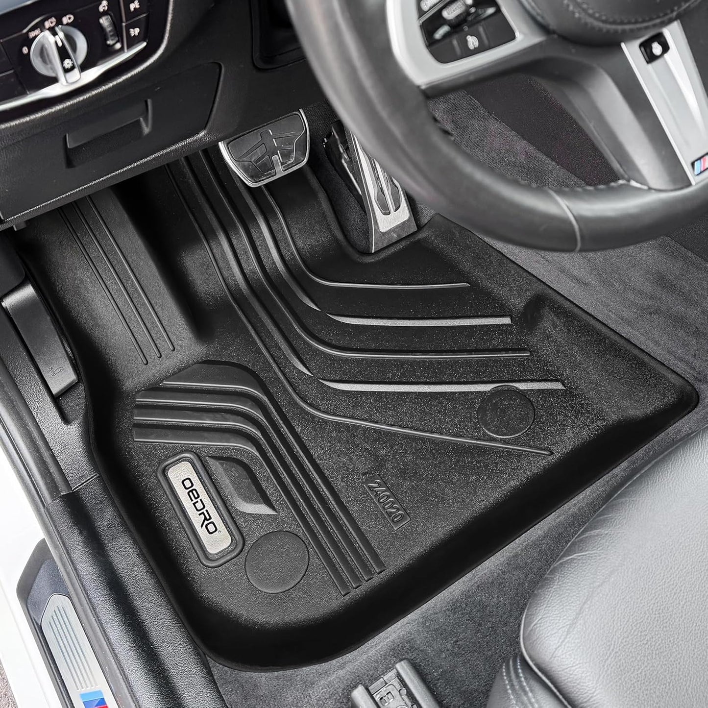OEDRO Floor Mats & Cargo Mat Fit for 2025 Toyota Camry (Include Hybrid/LE/SE/XLE/XSE), TPE All Weather Custom Fit 2025 Camry Floor Liners 1st & 2nd Row Car Mats Accessories, Black